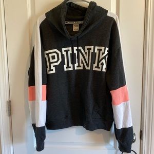 pink hoodie